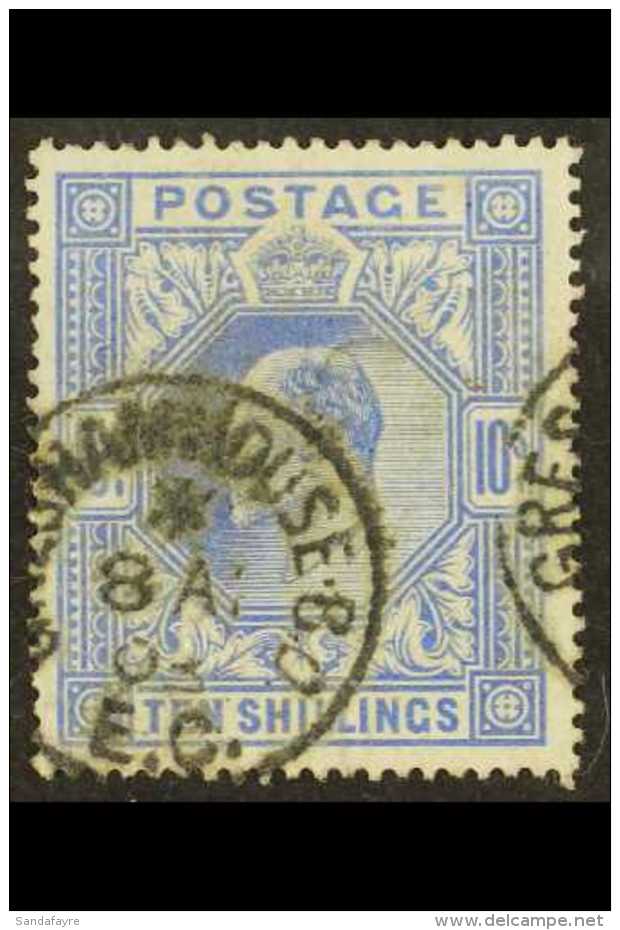 1902-10 10s Ultramarine, SG 265, Fine Used With Gresham House Cds. For More Images, Please Visit... - Non Classés