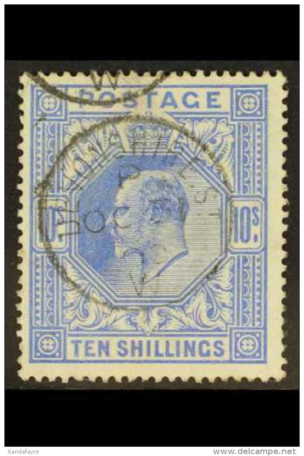 1902 10s Ultramarine, SG 265, Fine Used With Central "Devonshire St" Cds Cancel. Lovely For More Images, Please... - Ohne Zuordnung