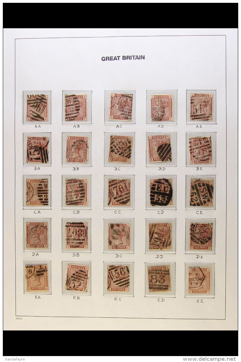 1880 1d Venetian Red, SG 166, A Complete Sheet Reconstruction On Pages, Good To Fine Used, Cat &pound;3600 (240... - Sonstige & Ohne Zuordnung