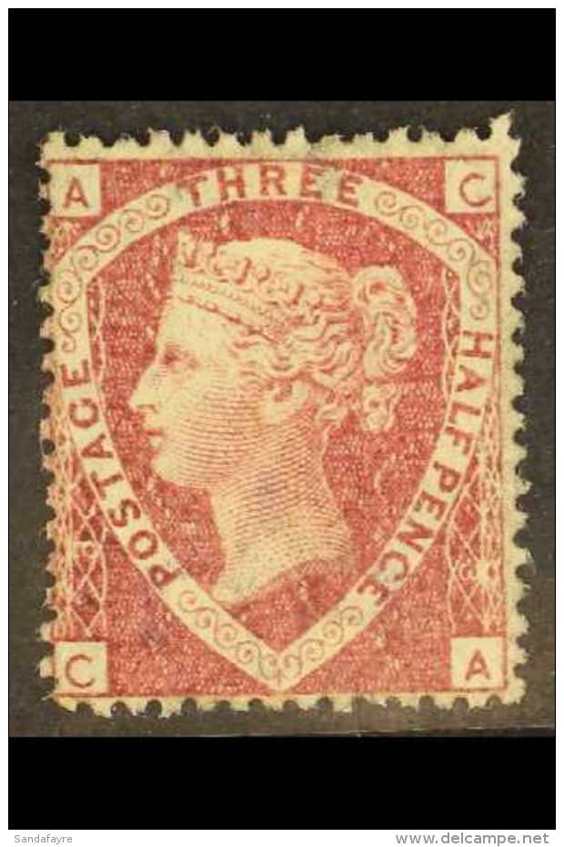 1870 1&frac12;d Lake-red Plate 3, SG 52, Mint Regummed, Fresh, Cat &pound;500. For More Images, Please Visit... - Sonstige & Ohne Zuordnung