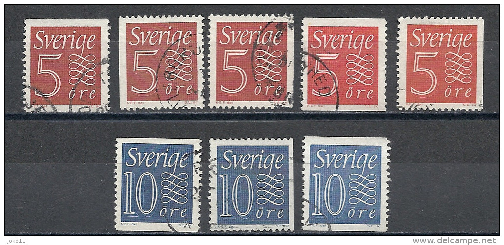 Schweden, 1957, Michel-Nr. 429-430 A+b, Gestempelt - Gebraucht