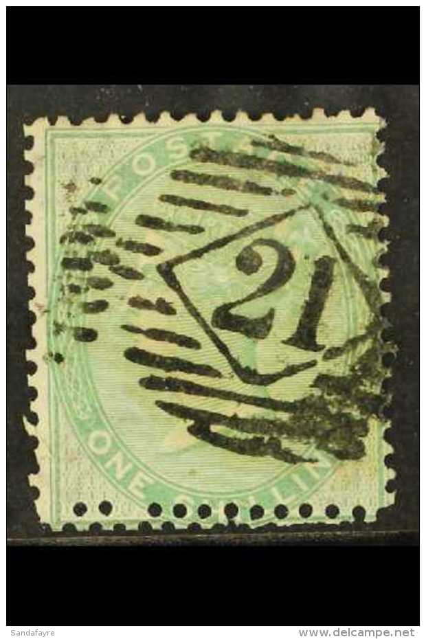 1856 1s Green Wmk Emblems, SG 72, Variety "double Perforation", SG Spec J100i, Good Used. Cat &pound;310. For More... - Sonstige & Ohne Zuordnung