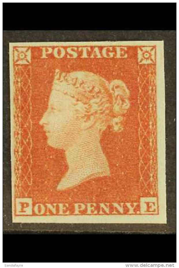 1841 1d Red Brown, P - E, SG 7, Very Fine And Fresh Mint Og. Large Margins All Round, Few Gum Wrinkles But Lovely... - Andere & Zonder Classificatie