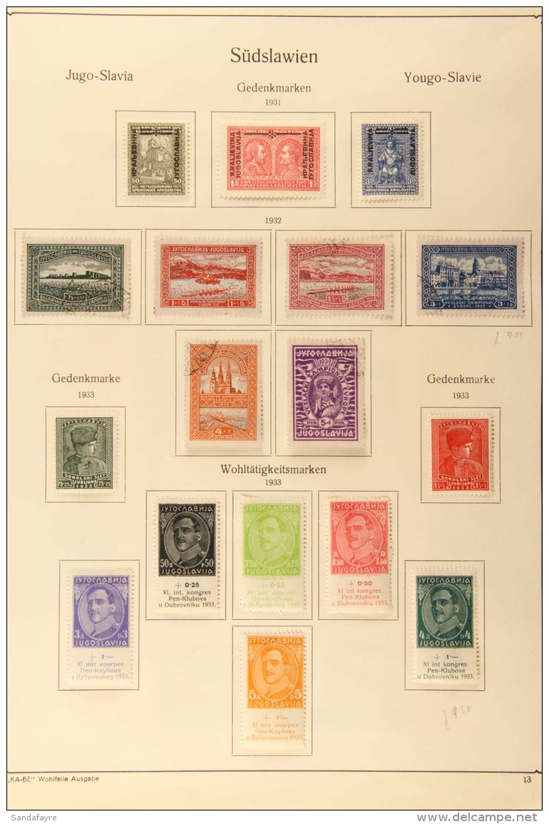 1929-38 Highly Complete Mixed Mint &amp; Used Collection On Dedicated Album Pages. Includes 1931 King Set Mint,... - Other & Unclassified