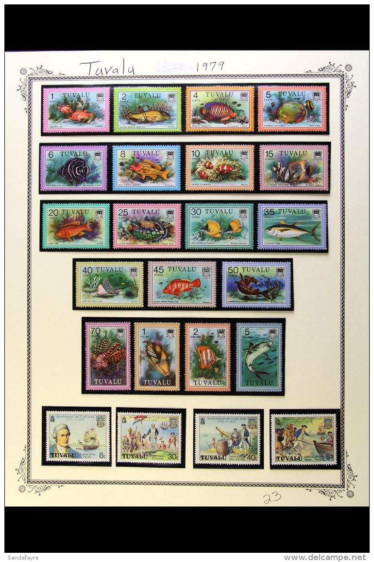 1976-2003 NEVER HINGED MINT COLLECTION A Highly Complete Collection On Album Pages With Hingeless Mounts, Includes... - Tuvalu