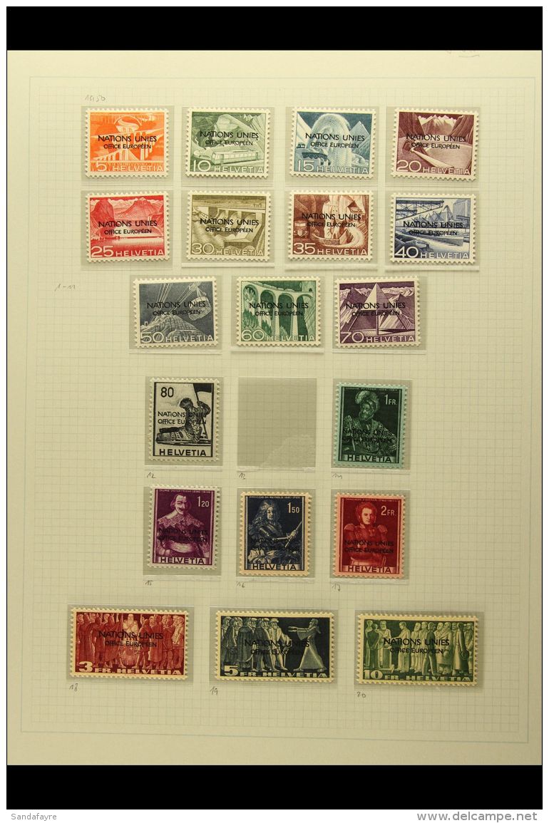 INTERNATIONAL ORGANIZATIONS 1948-1983 ATTRACTIVE COLLECTIONS In Hingeless Mounts On Leaves, Often Both Never... - Andere & Zonder Classificatie