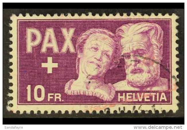 1945 10fr Violet On Buff Peace (PAX) Issue, Michel 459, Fine Used. For More Images, Please Visit... - Sonstige & Ohne Zuordnung