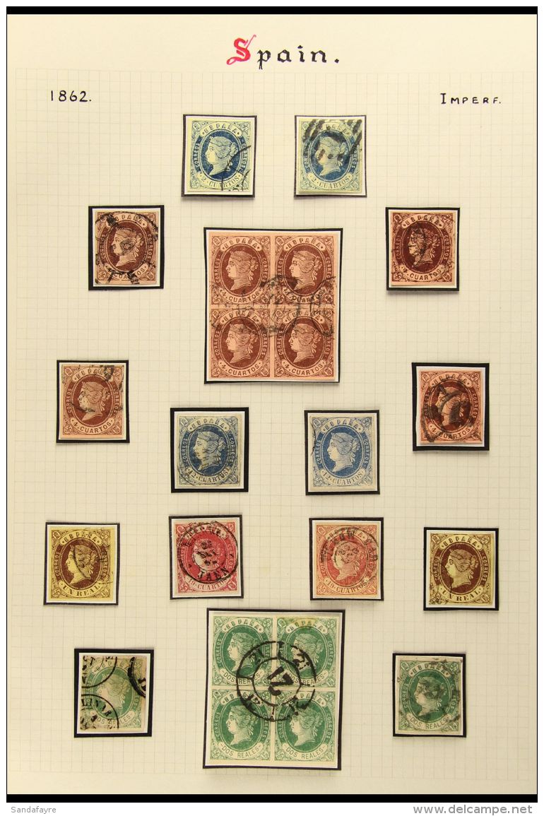 1862 ISABELLA COLLECTION Superb Used Collection Of The "curved Value Label" Issue Including 2c Shades (2), 4c Incl... - Sonstige & Ohne Zuordnung