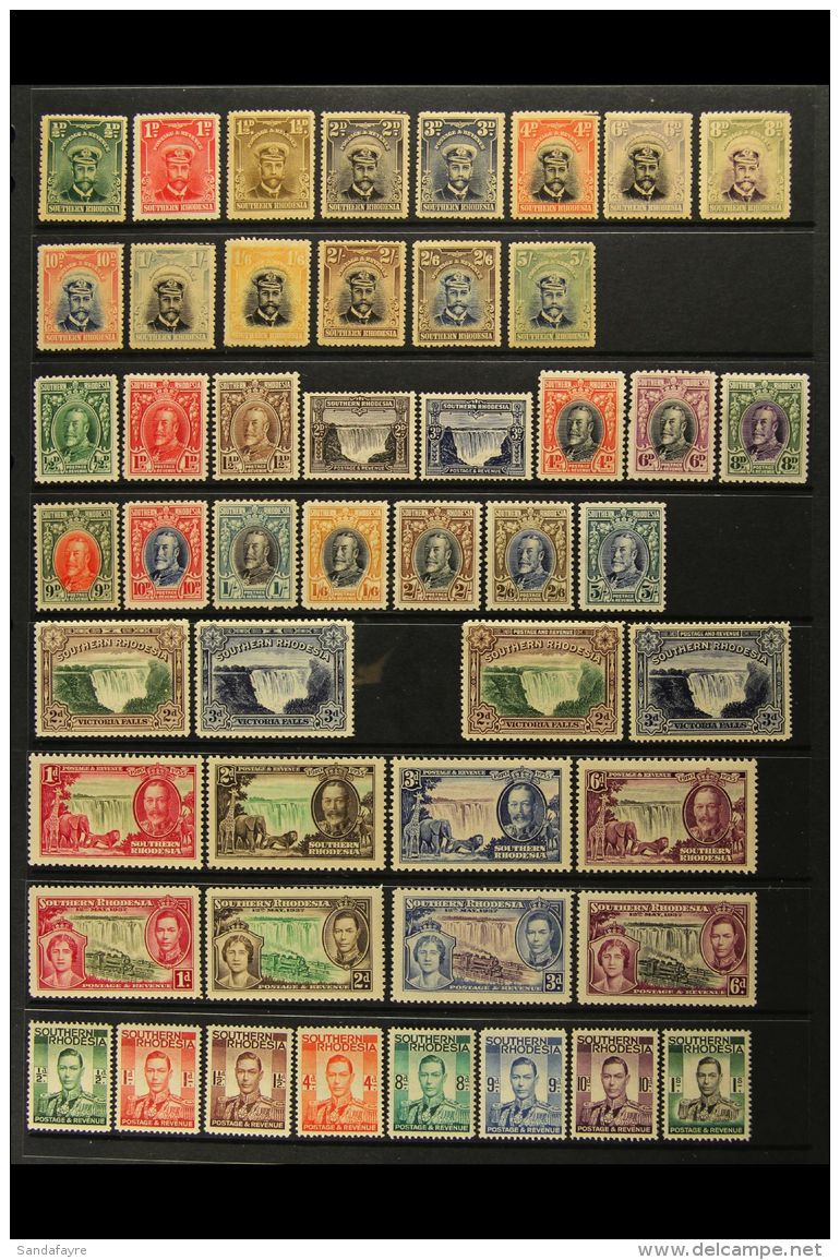 1924-1949 COMPREHENSIVE MINT COLLECTION On Stock Pages, All Different, Almost Complete For The Period, Inc 1924-29... - Southern Rhodesia (...-1964)