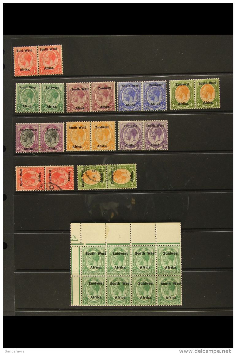 1923-54 A MOST INTERESTING BALANCE COLLECTION Of Mostly Mint Incl. 1923-26 Setting III To 1s 3d Pairs Mint,... - Zuidwest-Afrika (1923-1990)