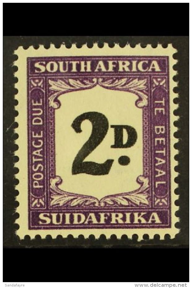 POSTAGE DUES 1948-9 2d Black &amp; Violet, Thick (DOUBLE) "2D" VARIETY, SG D36a, Never Hinged Mint. For More... - Non Classés