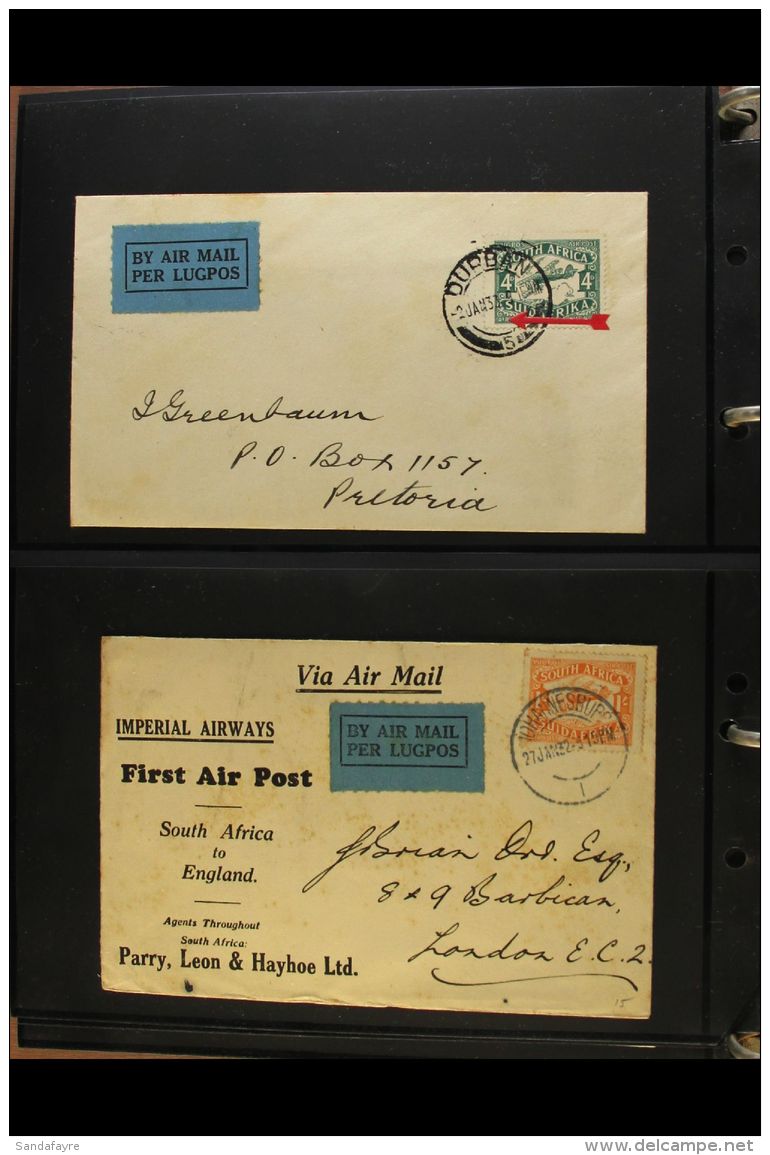 1925-37 AIRMAILS Collection Of Flown Covers, Includes A Number Of 1925 Flights With Various Dates Between 27th... - Non Classés