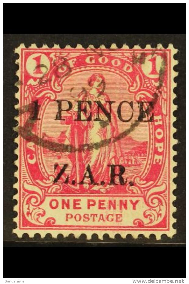 VRYBURG 1899 1pence Rose Z.A.R., SG 2, Very Fine Used. For More Images, Please Visit... - Ohne Zuordnung