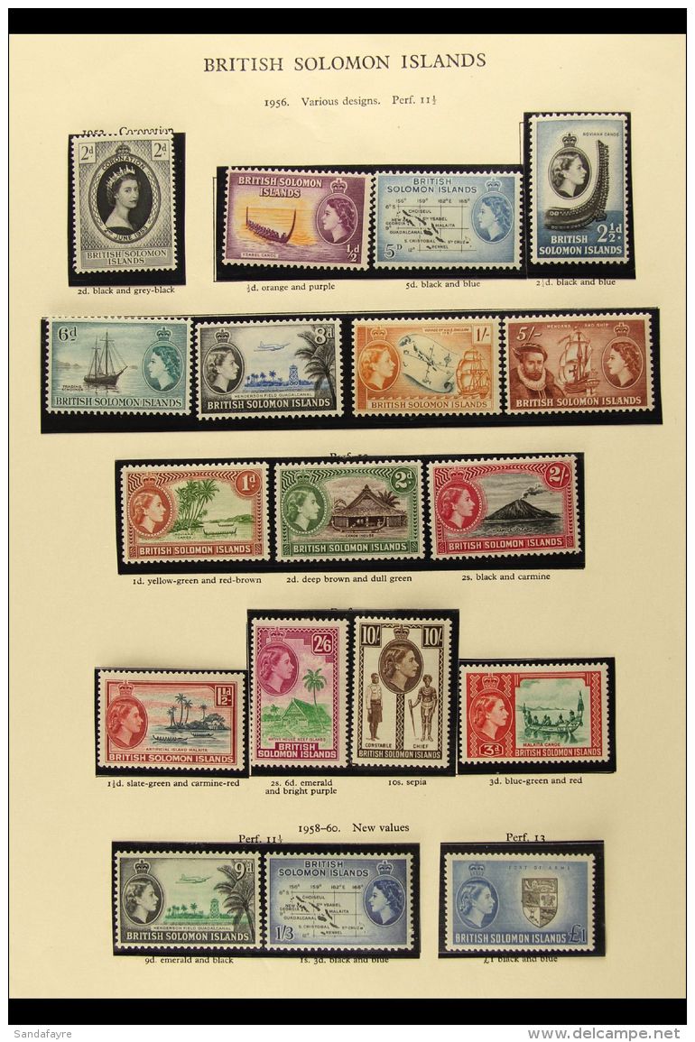 1953-77 SUPERB MINT COLLECTION With All Stamps From 1961 Onwards Being NEVER HINGED MINT, Includes 1956-63... - Salomonseilanden (...-1978)