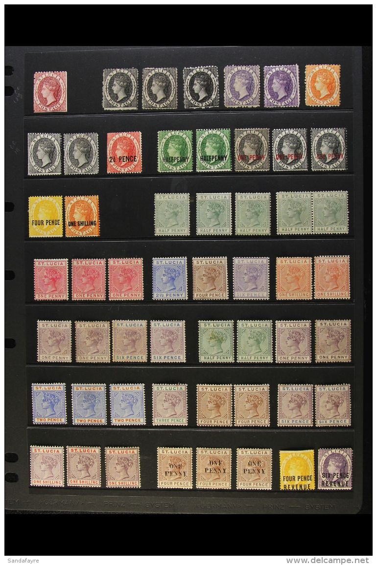 1863-1898 MINT / UNUSED QV COLLECTION CAT APPROX &pound;3K A Delightful Selection In Mainly Fine Condition, A Few... - Ste Lucie (...-1978)