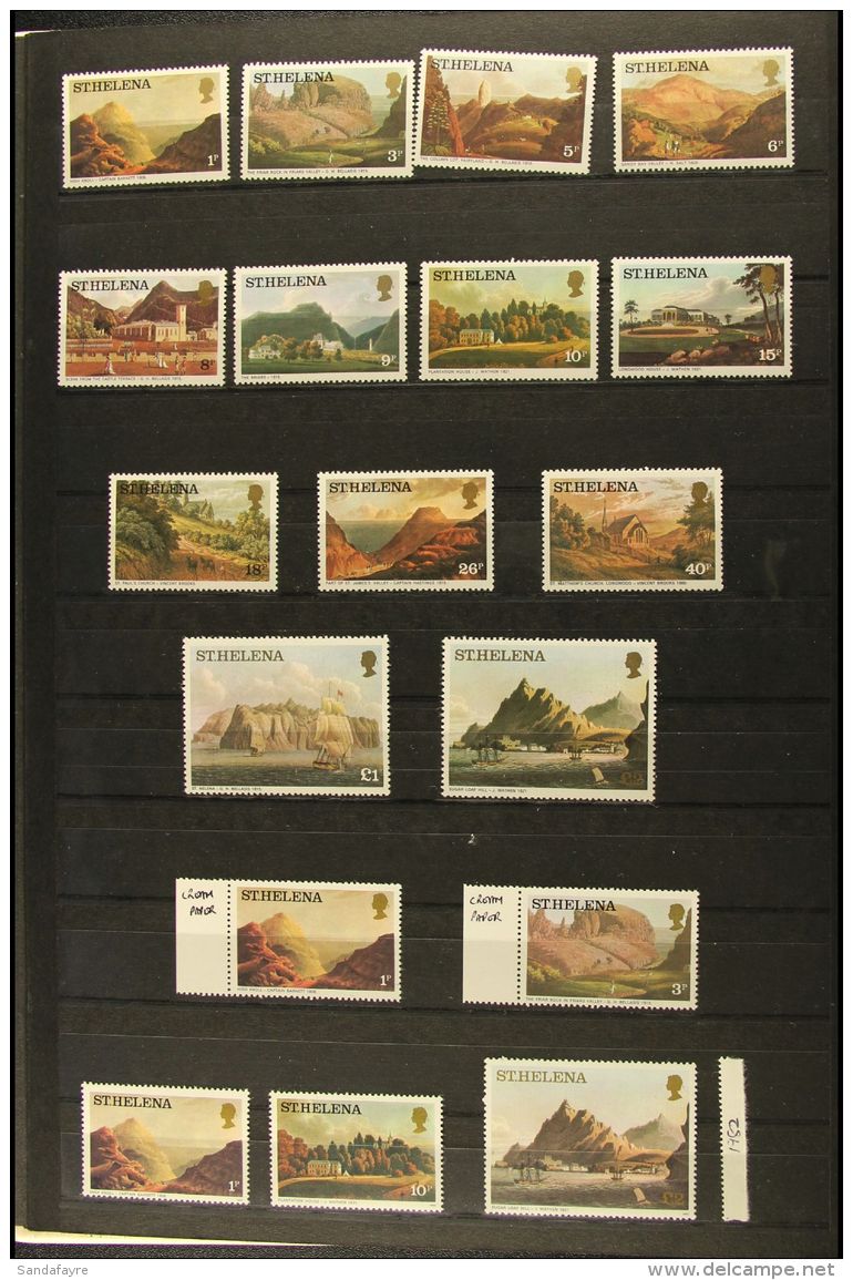 1968-91 NEVER HINGED MINT COLLECTION A Chiefly All Different Collection Which Includes 1968 Complete Defin Set,... - Sainte-Hélène