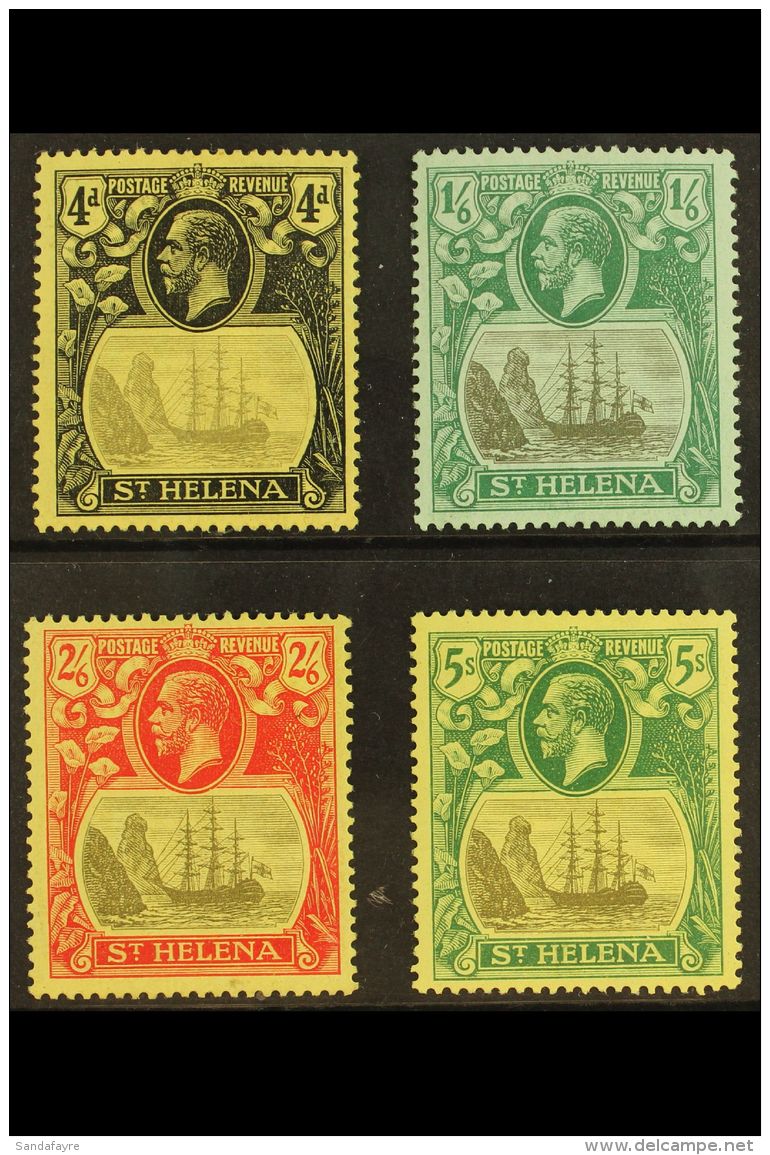 1922 CA Watermark Group, 4d To 5s, SG 92/92, Very Fine Mint (4 Stamps) For More Images, Please Visit... - Sainte-Hélène