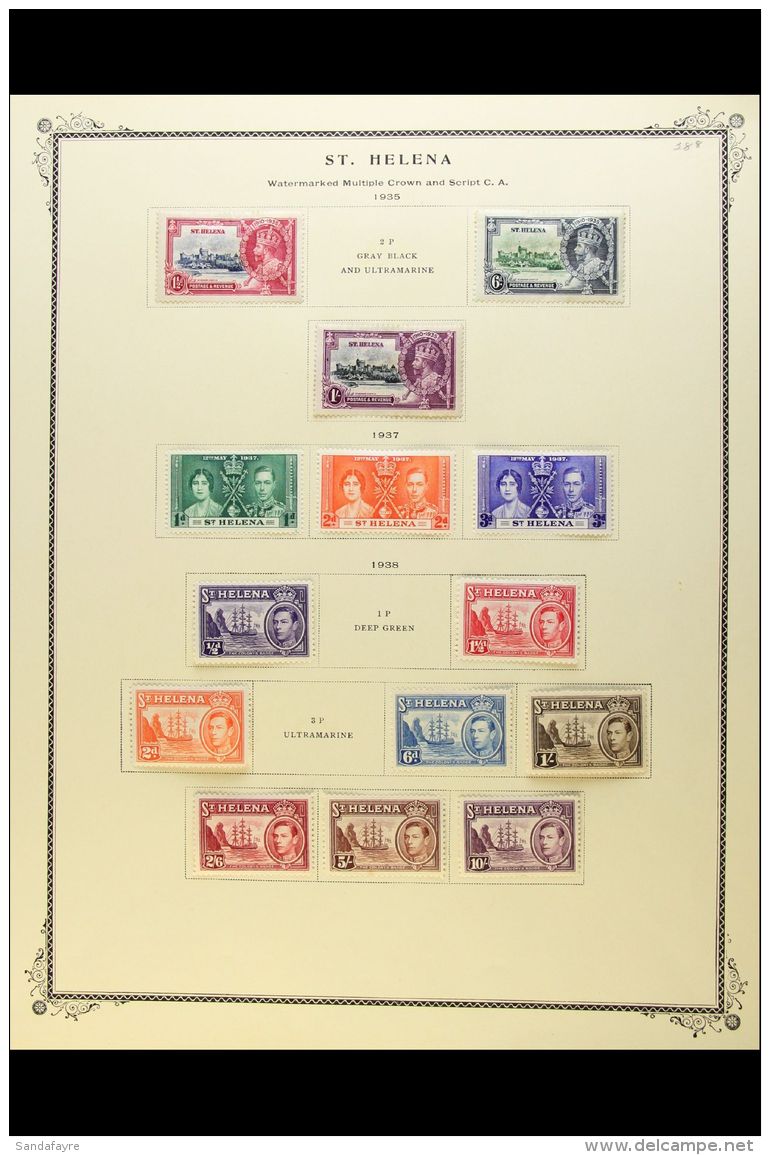 1884-1965 FINE MINT COLLECTION Presented On "Scott" Printed Pages. Includes A Small QV Range To 2d On 6d X2... - Sint-Helena
