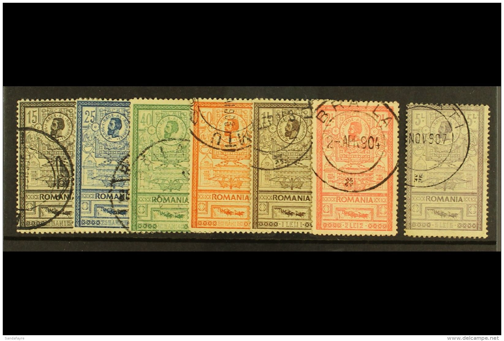 1903 Opening Of New Post Office Complete Set, SG 472/78 (Michel 154/60), Very Fine Used. Lovely Quality (7 Stamps)... - Andere & Zonder Classificatie