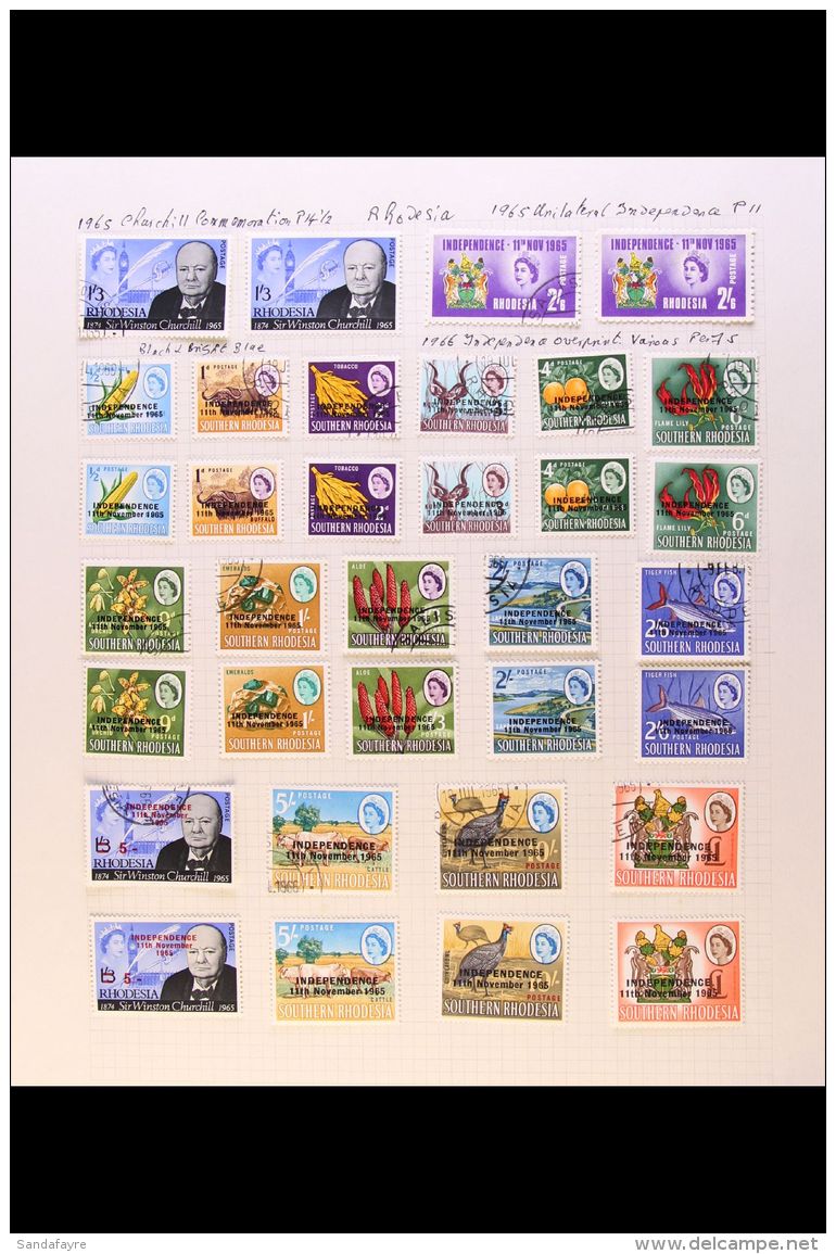 1965 - 1969 MINT AND USED COLLECTION Complete Mint And Used Collection From 1965 ITU To 1966 Definitives Set Both... - Autres & Non Classés