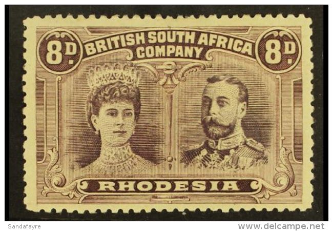 1910 8d Dull Purple And Purple, Double Head, SG 147, Very Fine Well Centered Mint. For More Images, Please Visit... - Autres & Non Classés