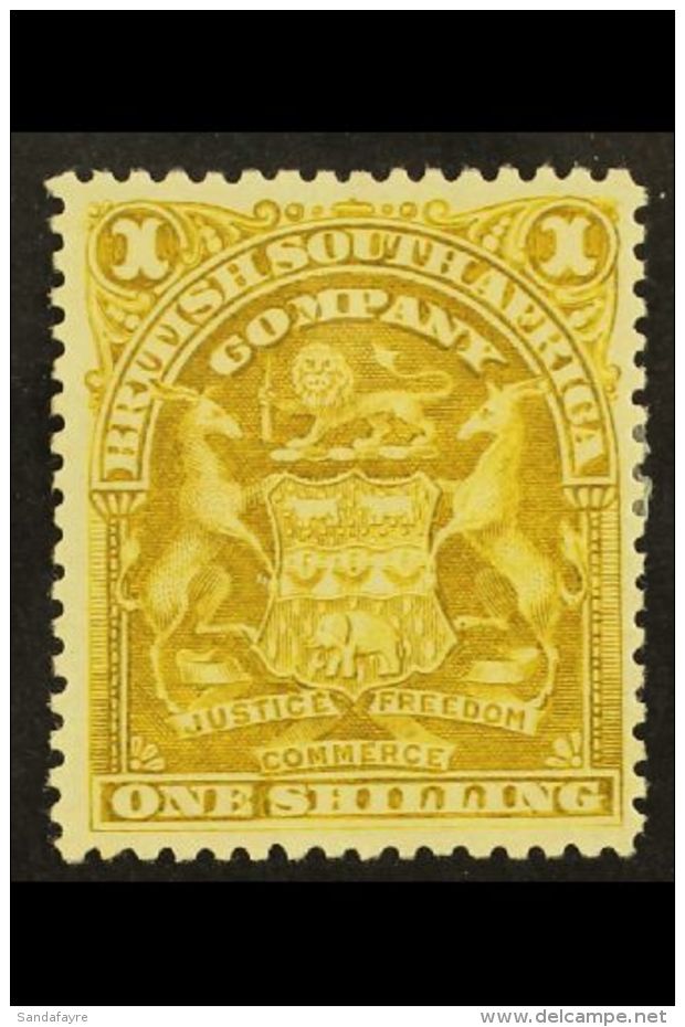 1898 1s Deep Olive Bistre, Arms, SG 84b, Very Fine And Fresh Mint. For More Images, Please Visit... - Andere & Zonder Classificatie