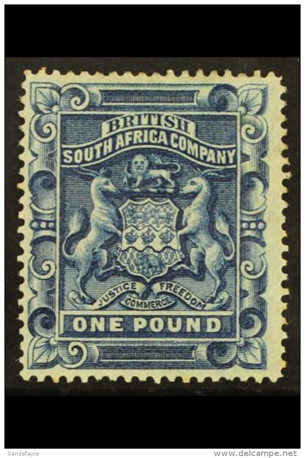 1892 &pound;1 Deep Blue, Arms, SG 10, Fine And Fresh Mint. For More Images, Please Visit... - Autres & Non Classés