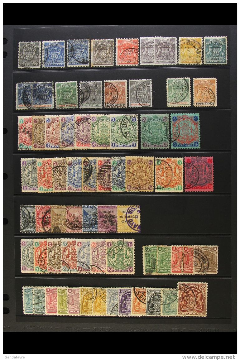 1892 - 1909 USED SELECTION Attractive Range With Many High Values Including 1892 Arms Set To 10s Green Complete,... - Andere & Zonder Classificatie