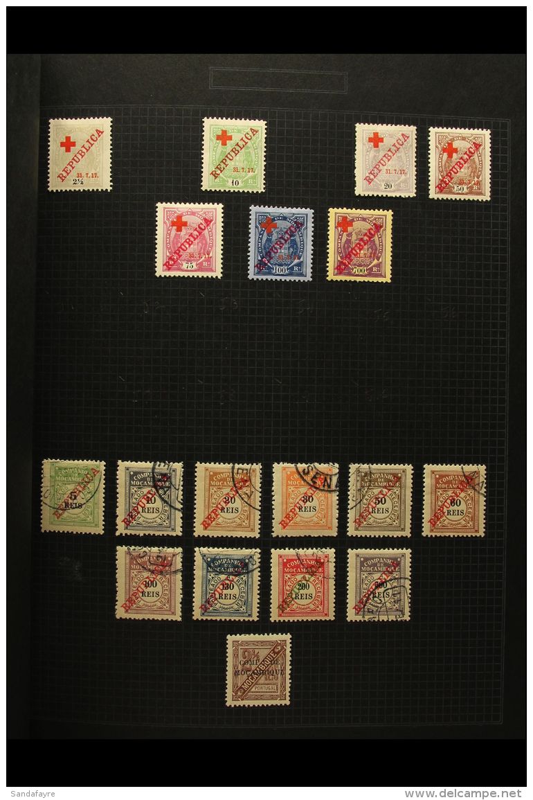 PORTUGUESE COLONIES IN AFRICA 1892-1945 Clean All Different Mint Or Used Collection In Three Folders, Includes A... - Andere & Zonder Classificatie