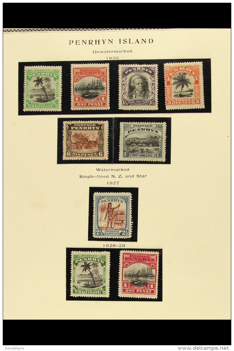 1917-78 All Different Fine Mint Or Never Hinged Mint Collection, Includes 1917-20 Opt Set Of 8, 1920 Set Of 6, And... - Penrhyn