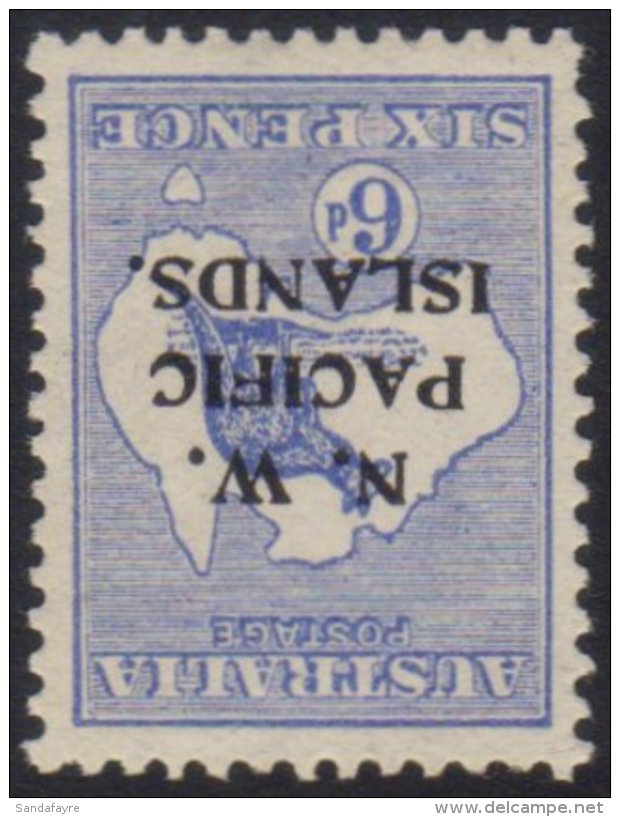 N.W.P.I. 1915-16 6d Ultramarine Roo, Watermark Inverted SG 78w, Very Fine Mint.  For More Images, Please Visit... - Papoea-Nieuw-Guinea
