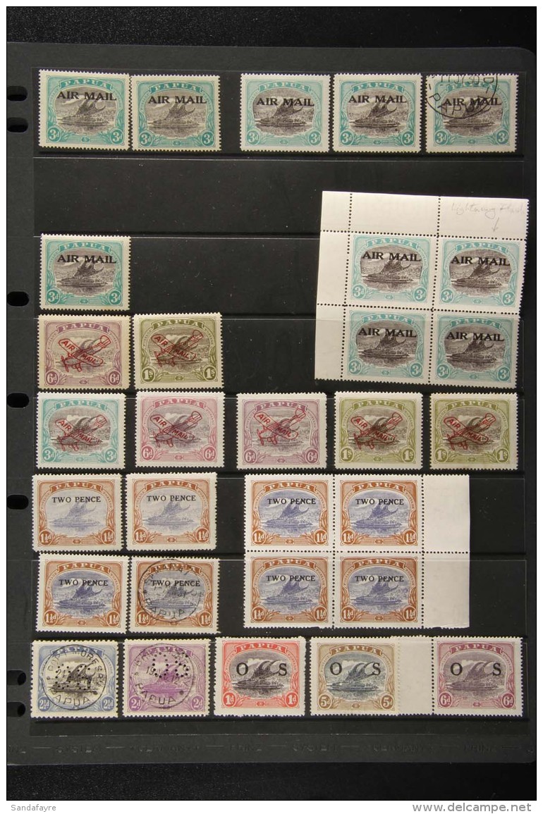 1910-31 LAKATOI ISSUES A Useful Mint And Fine Used Range, Incl. 1910-11 Large Papua To 1s Mint, 1911-15 Mono... - Papoea-Nieuw-Guinea