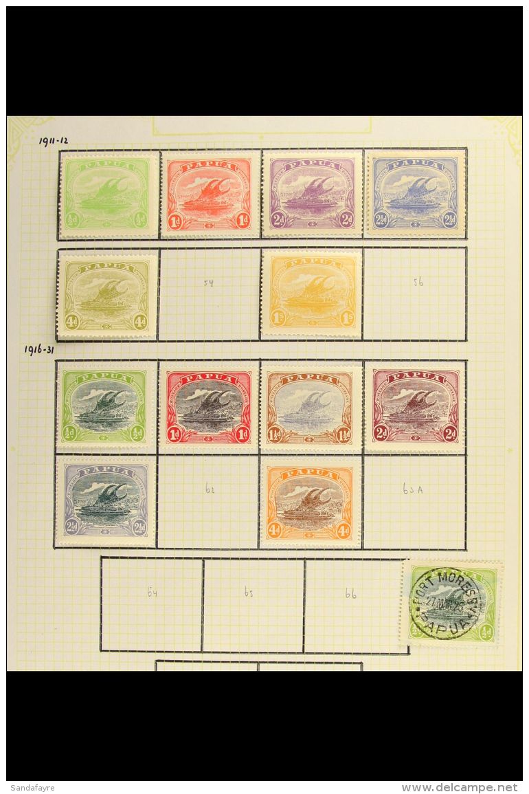 1901-39 A Small But Useful Mainly Mint Range On Leaves Incl. 1901-05 1d And 2d 1906 &frac12;d And 2d, 1938 Air Set... - Papua New Guinea