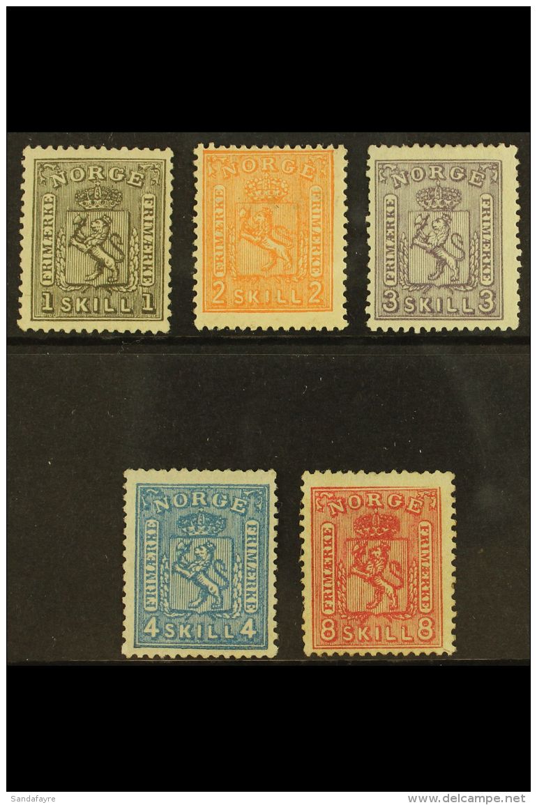 1867-68 Lions Complete Set (SG 21-30, Facit 11/15, Michel 11/15), 1s, 2s &amp; 3s Mint Small Part Gum And 4s &amp;... - Autres & Non Classés