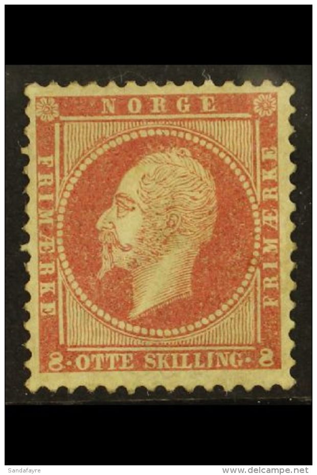 1856-60 8s Dull Lake King Oscar (SG 11, Facit 5, Michel 5), Fine Unused Regummed, Good Centering, Rare Stamp, Cat... - Autres & Non Classés