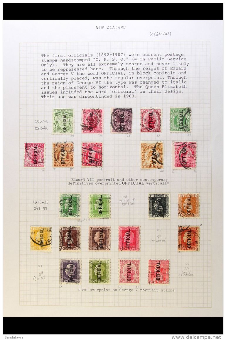 OVERPRINTED STAMPS COLLECTION 1907-81 Unusual Mint And Used Collection On Pages Featuring OVERPRINTS, Includes A... - Sonstige & Ohne Zuordnung