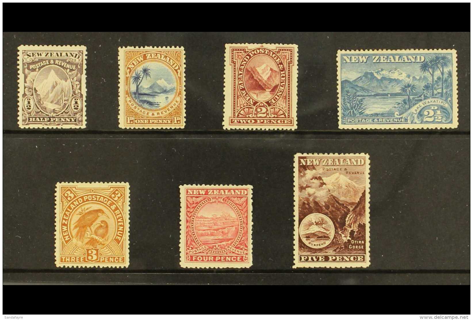 1898 Pictorials No Wmk Set To 5d, SG 246/253a, Very Fine Mint (7 Stamps) For More Images, Please Visit... - Andere & Zonder Classificatie