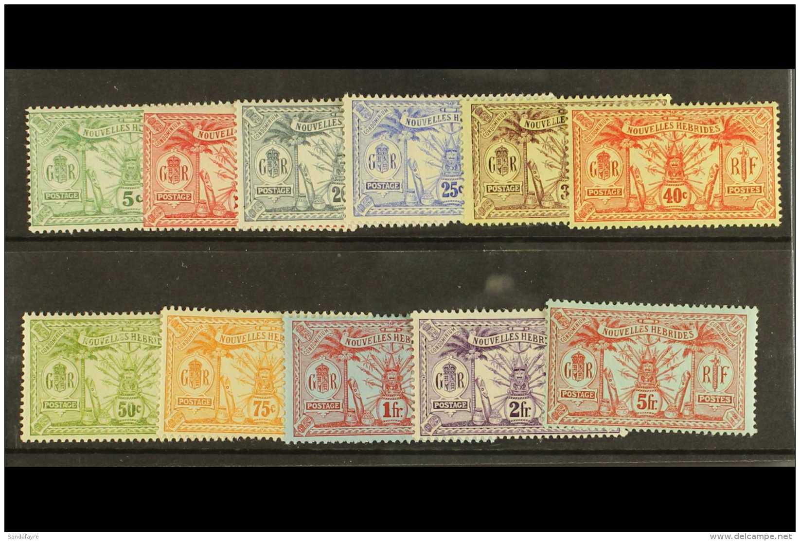 FRENCH 1913 Complete Set Either Wmk "R F" Or No Wmk, SG F22/32, Very Fine Mint (11). For More Images, Please Visit... - Andere & Zonder Classificatie