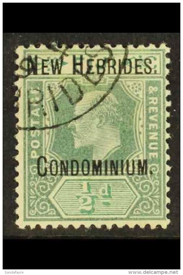 ENGLISH 1908 &frac12;d Green Wmk Crown CA, SG 4, Very Fine Used. For More Images, Please Visit... - Sonstige & Ohne Zuordnung
