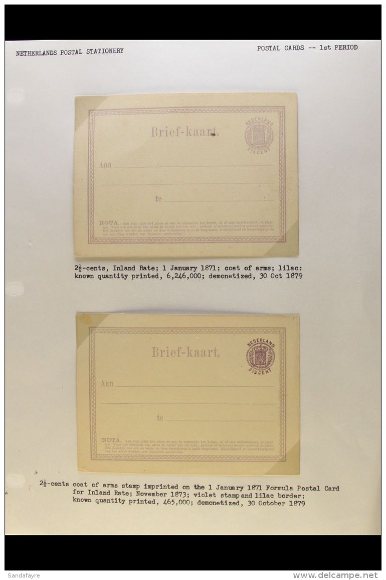 1871-1967 EXHIBITION COLLECTION OF POSTAL STATIONERY Informatively Written Up (in English!), With An Impressive... - Autres & Non Classés