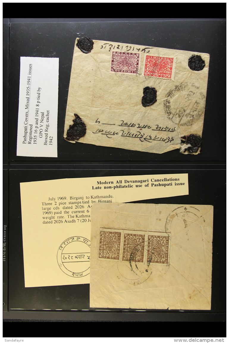 1940's-1960's COVERS COLLECTION. An Interesting Collection Of Commercial Covers Bearing Various Stamps And... - Nepal