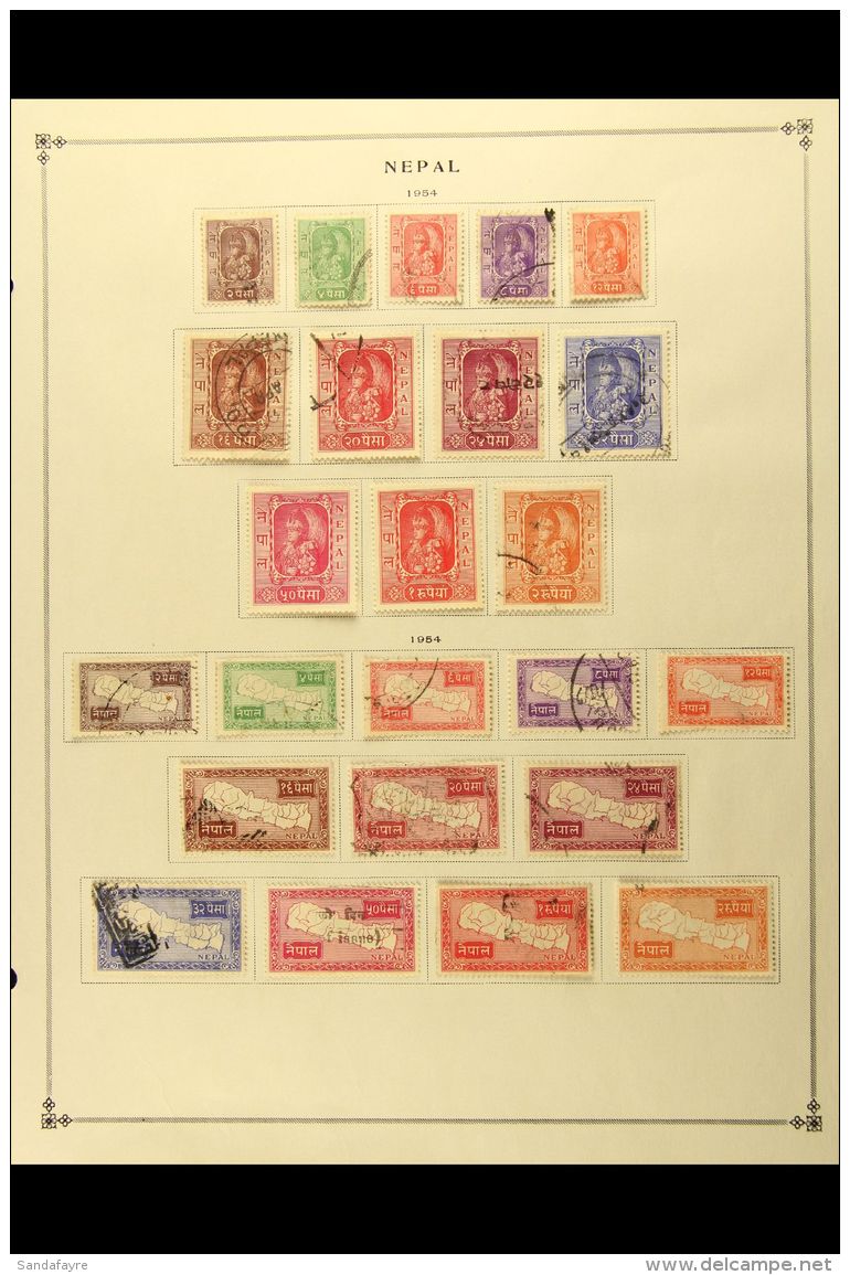 1886-1975 ALL DIFFERENT COLLECTION Neatly Presented On Various Pages. We See A Mint/nhm &amp; Used Range That... - Nepal