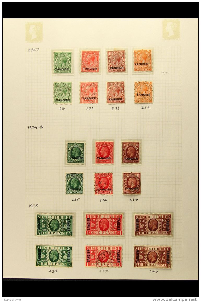 TANGIER INTERNATIONAL ZONE 1927-1957 Very Fine Mint (chiefly Never Hinged) And Very Fine Used Collection On... - Autres & Non Classés