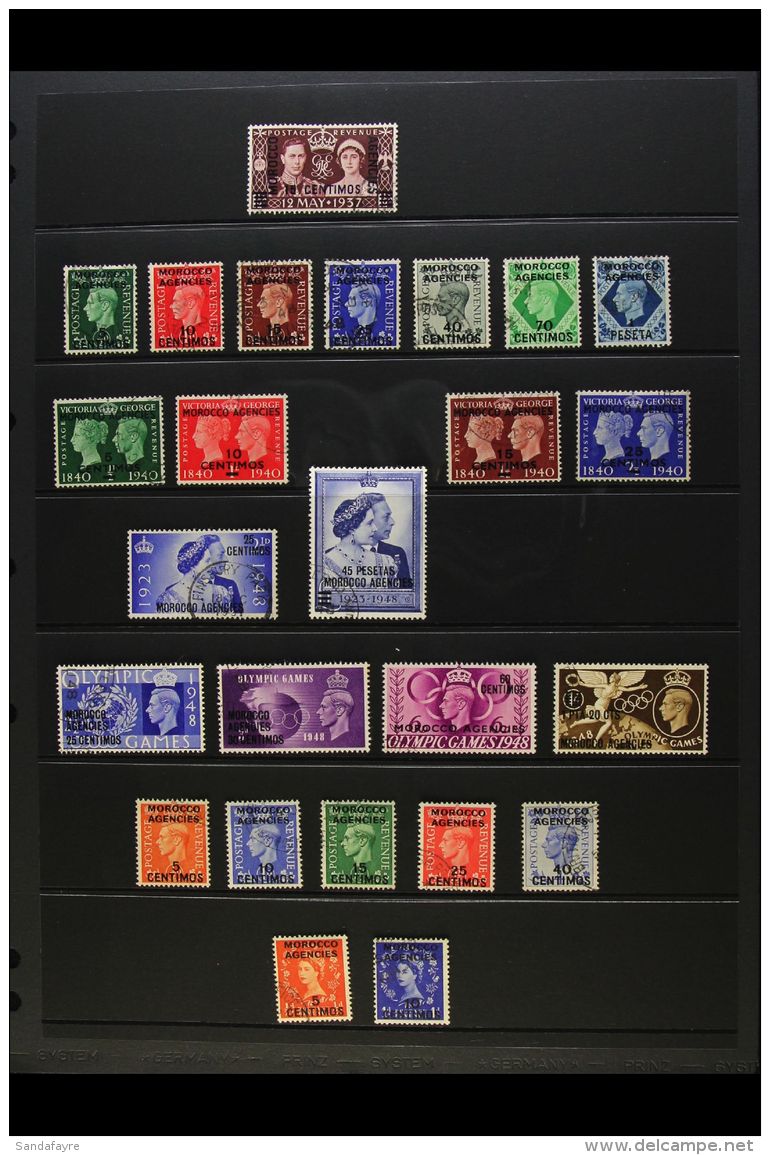 SPANISH CURRENCY 1937-55 COMPLETE USED COLLECTION, SG 164/188. A Lovely Used Collection (25 Stamps) For More... - Andere & Zonder Classificatie