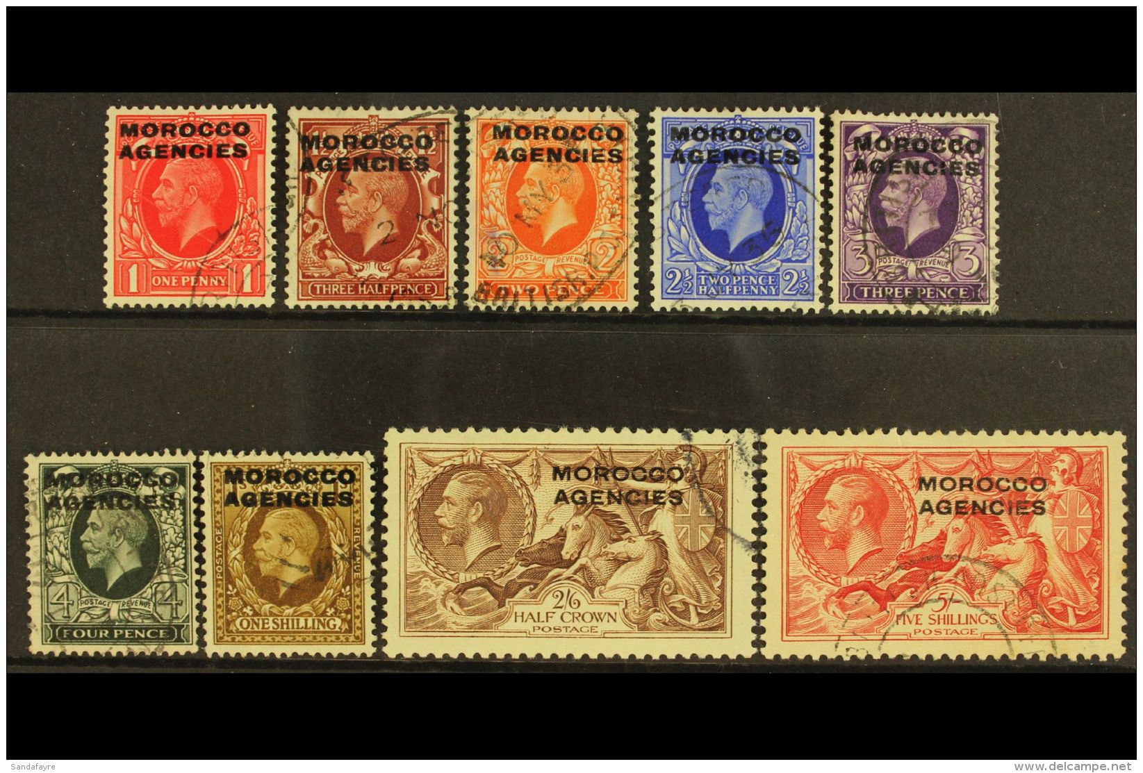 1935-37 KGV Photo Definitive Set, SG 66/74, Fine Used (9 Stamps) For More Images, Please Visit... - Andere & Zonder Classificatie