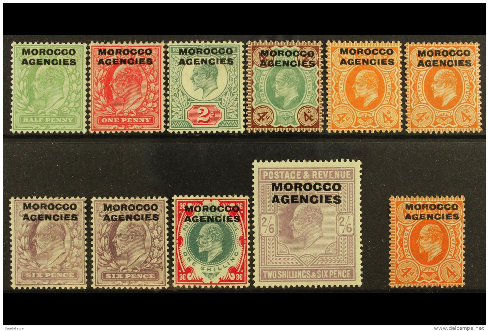 1907-13 KEVII FINE MINT Selection Including 1907-13 Set, With Additional 4d &amp; 6d Shades &amp; Harrison Printed... - Sonstige & Ohne Zuordnung