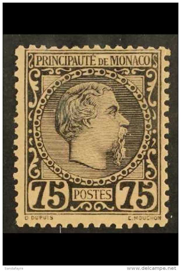 1885 75c Black On Rose Prince Charles III, Yvert 8 (SG 8), Fine Lightly Hinged Mint. For More Images, Please Visit... - Autres & Non Classés