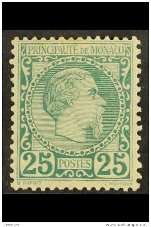 1885 25c Green Prince Charles, Yvert 6, Very Fine, Well Centered Mint. Cat &euro;800 (&pound;640) For More Images,... - Autres & Non Classés