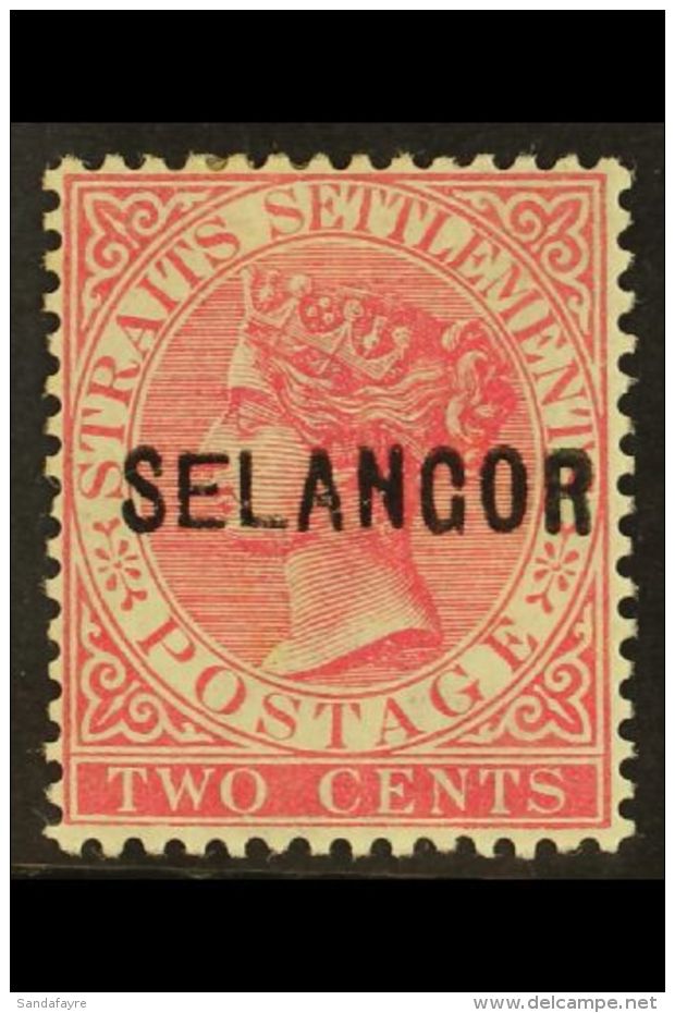 SELANGOR 1883 2c Pale Rose , "EL" Wide, SG 23, Very Fine And Fresh Mint. For More Images, Please Visit... - Andere & Zonder Classificatie