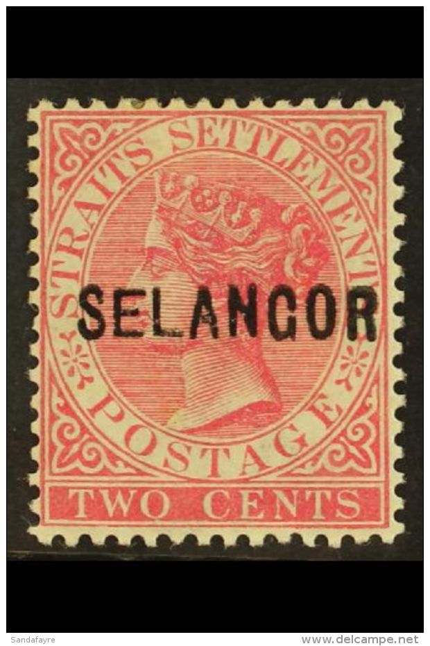 SELANGOR 1883 2c Pale Rose , "EL" Wide, SG 23, Very Fine And Fresh Mint. For More Images, Please Visit... - Sonstige & Ohne Zuordnung